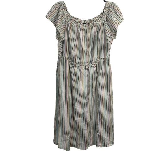 Lane Bryant colorful stripe linen blend dress size 18/20 - Picture 1 of 8